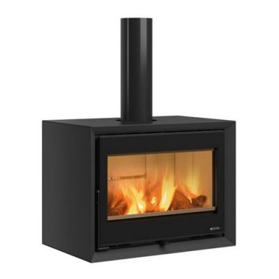 NORDICA EXTRAFLAME Po&ecirc;le &agrave; bois Dante - 8,8 kW - Rdt: 85,5% - B. 30 cm - Acier noir
