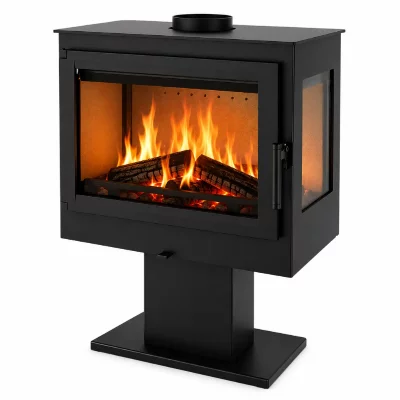 NORDFLAM Po&ecirc;le &agrave; bois  RAGUSA 10 kW Noir Acier