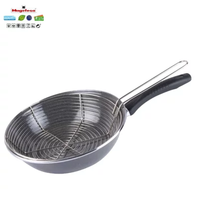 MAGEFESA Po&ecirc;le &agrave; frire avec panier 26 cm, , parma, , gris 26