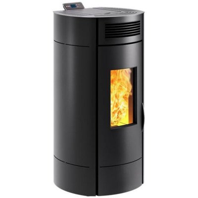 INVICTA Po&ecirc;le &agrave; granul&eacute;s de bois Noir LODI 10 WiFi - 9,5 kW - Tr&eacute;mie 16,5 kg