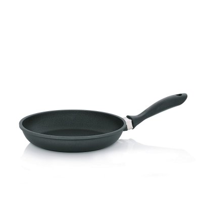 KELA Po&ecirc;le Kerros en fonte d'aluminium avec rev&ecirc;tement antiadh&eacute;sif ; 5 cm (H); noir; rond(e)