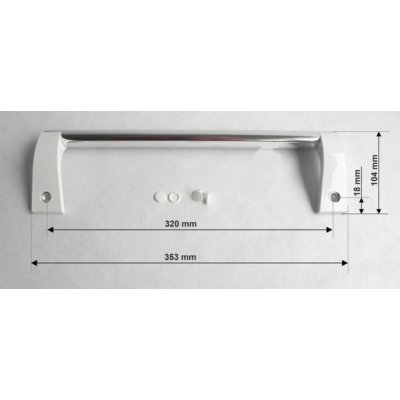 BRANDT Poignee de porte nouveau model pour refrigerateur  - 46x5382