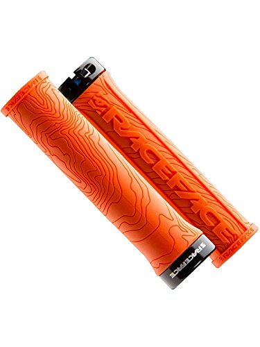 RACE FACE Poign&eacute;es VTT  Half Nelson Lock On - Orange} - 134mm}, Orange}