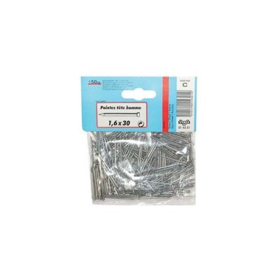 VYNEX Pointe t&ecirc;te homme - acier brut - 2x35 mm