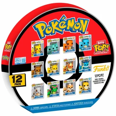 FUNKO Pok&eacute;mon - Collector Pack 12 figurines Pok&eacute;mon Bitty POP! 2,5 cm