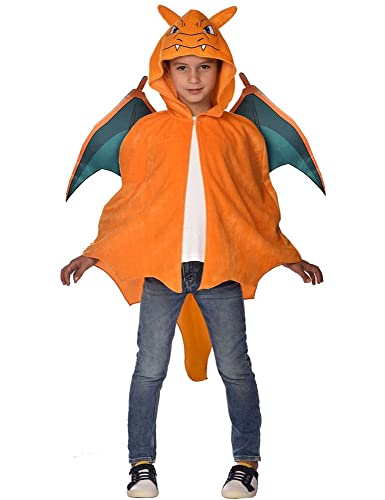 LIRAGRAM Pokemon - D&eacute;guisement Dracaufeu Taille 8-12 Ans