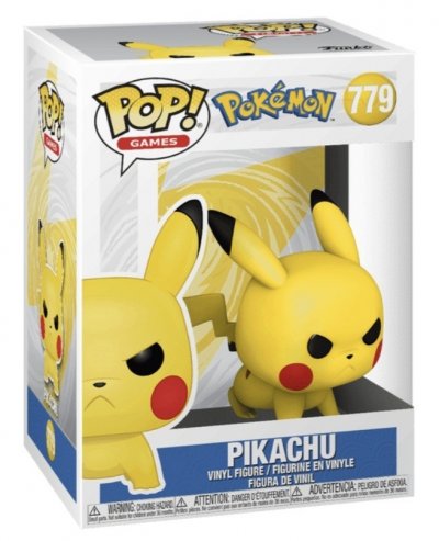FUNKO Pokemon Pikachu (Accroupissement en col&egrave;re) Pop! Vinyle