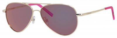 POLAROID  lunettes de soleil 8015/NJ5G/AI junior pilote or/gris-rose
