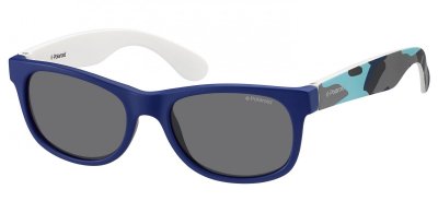 POLAROID  p0300 y2 t6d 43 montures de lunettes, bleu (blute camouflage blue/grey), mixte enfant