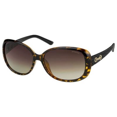 POLAROID  P8430 La 581 58 Sunglasses, Noir (Black/Brown), Femme