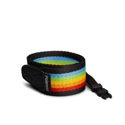 POLAROID  Sangle d'appareil photo Plate &ndash; Arc-en-ciel Noir