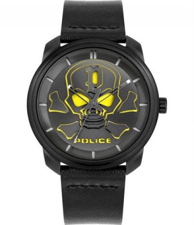 POLICE  Mixte Adulte Analogique Quartz Montre avec Bracelet en Cuir PL15714JSB.02 8114