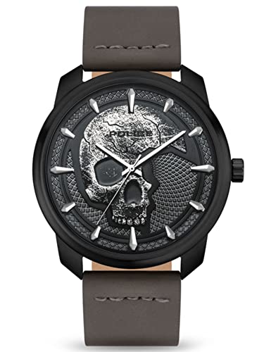 POLICE  Pl.15714jsu Watch Marron,Noir