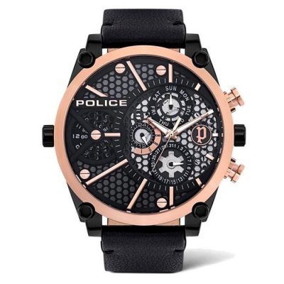 POLICE  PL15381JSBR.61, Quartz, 51mm, 3ATM