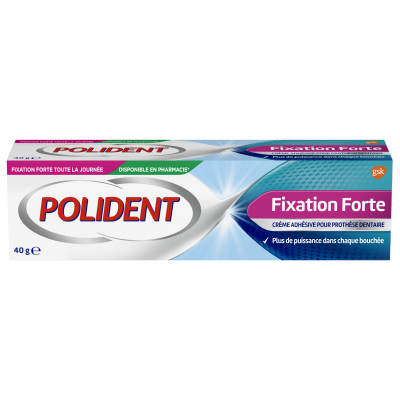 POLIDENT  fixation forte cr&egrave;me fixative pour appareils dentaires 40 g