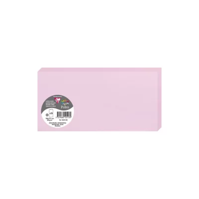 POLLEN BY CLAIREFONTAINE  Carte double DL, rose drag&eacute;e