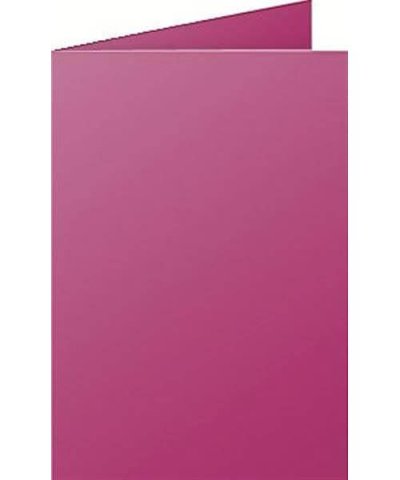 POLLEN  Carte 210g pli&eacute;e 110x155 framboise 210g pqt 25