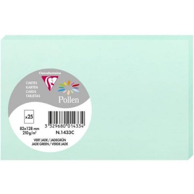 CLAIREFONTAINE Pollen Carte Simple 210g 82x128 vert jade 210g pqt 25
