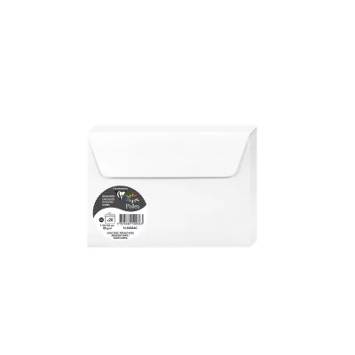 POLLEN BY CLAIREFONTAINE POLLEN Lot de 3 Pqts de 20 Enveloppe 120g 114x162 blanc iris&eacute;