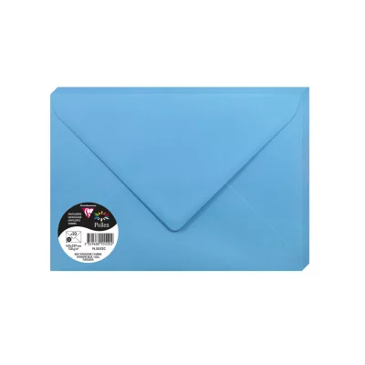 POLLEN  Lot de 3 Pqts de 20 Enveloppe 120g 162x229 bleu turquoise