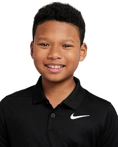 NIKE Polo enfant Dri-FIT Victory  pour enfants. Couleur: Noir