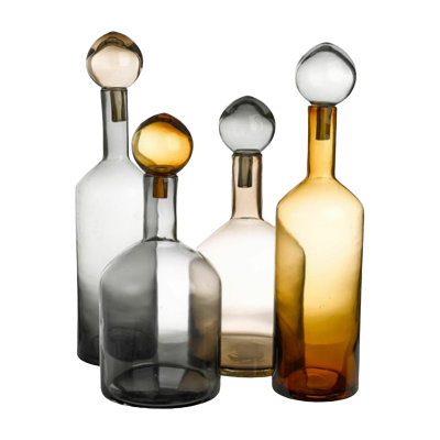 Pols Potten - Bubbles & Bottles Carafe, multicolore neutre (set de 4)
