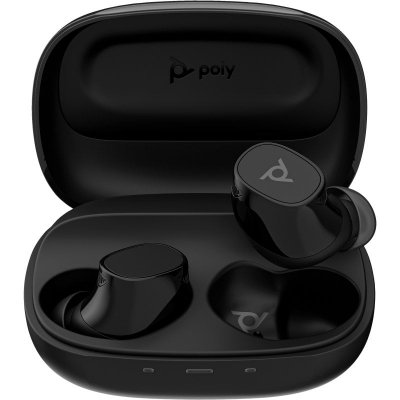 POLY  &Eacute;couteurs gris Voyager Free 20 + &eacute;tui de charge de base - Neuf