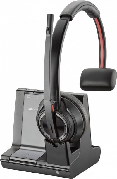 POLY  SAVI 8210 Casque Sans fil Arceau Bureau/Centre d'appels Bluetooth Noir