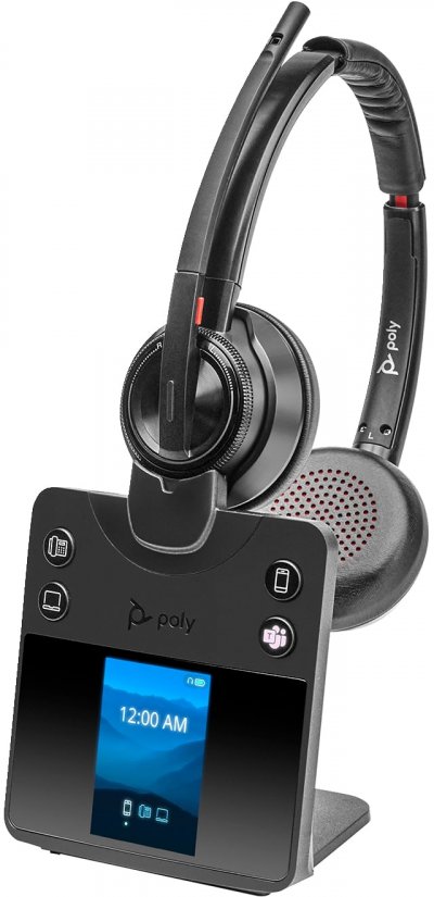 POLY  SAVI 8420 Office -M Casque DECT+ socle 2 &eacute;couteurs