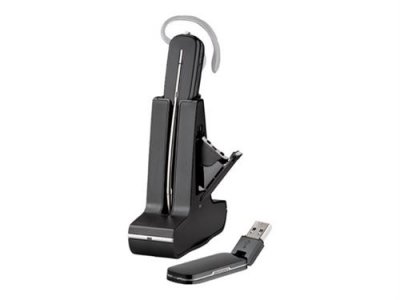 PLANTRONICS Poly Savi W445-M - 400 Series - micro-casque - convertible - DECT 6.0 - sans fil