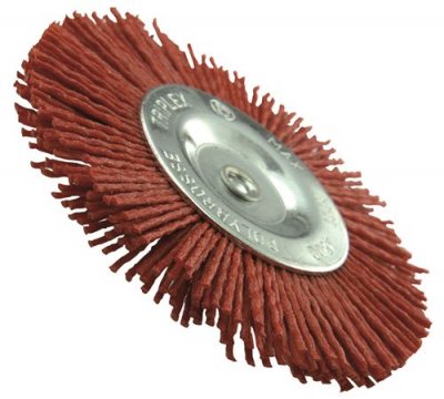 TIVOLY Polybrosse rouge circulaire pour bois , Diam.100 mm
