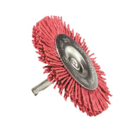 TIVOLY Polybrosse rouge circulaire pour bois , Diam.75 mm