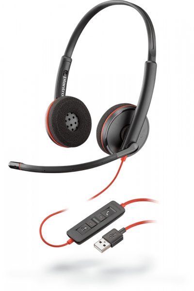 PLANTRONICS Polycom Blackwire C3220 Headphones Noir