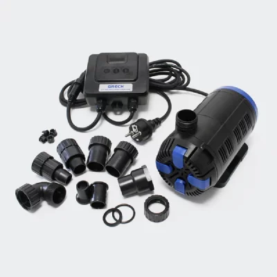 HELLOSHOP26 Pompe &agrave; eau de bassin filtre filtration cours d'eau eco aquarium petit &eacute;tang eco 8000l/h 80W 4216099