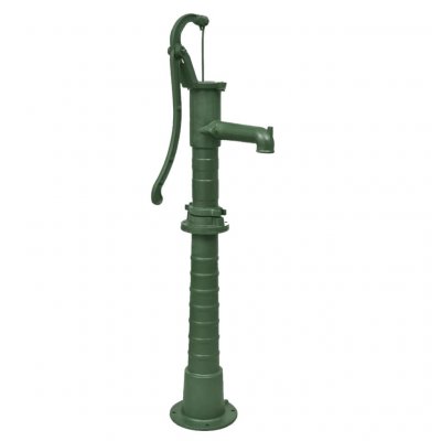 VIDAXL Pompe &agrave; eau de jardin avec support Fonte  Vert