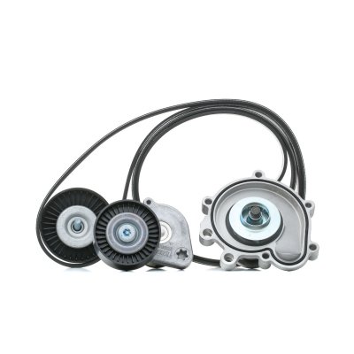 GATES Pompe &agrave; eau+Jeu de courroie trap&eacute;zo&iuml;dale &agrave; nervures  KP17PK2418