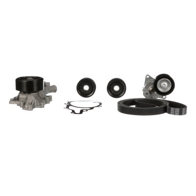 GATES Pompe &agrave; eau+Jeu de courroie trap&eacute;zo&iuml;dale &agrave; nervures  KP26PK2260-1
