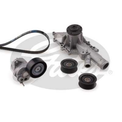 GATES Pompe &agrave; eau+Jeu de courroie trap&eacute;zo&iuml;dale &agrave; nervures  KP26PK2260-2