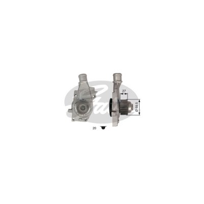 GATES Pompe &agrave; eau + kit de courroie de distribution  KP15225XS-1