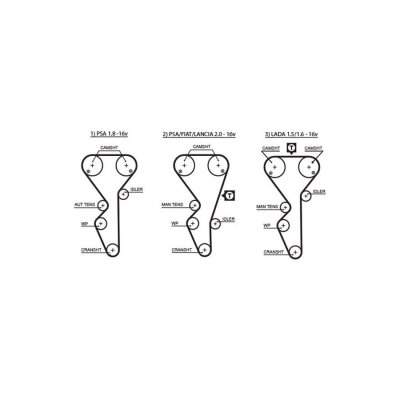 GATES Pompe &agrave; eau + kit de courroie de distribution  KP65468XS