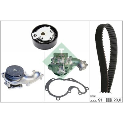 INA Pompe &agrave; eau + kit de courroie de distribution  530 0142 30