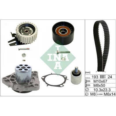 INA Pompe &agrave; eau + kit de courroie de distribution  530 0619 30