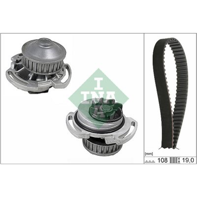 INA Pompe &agrave; eau + kit de courroie de distribution  530 0717 30