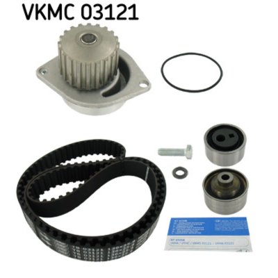 SKF Pompe &agrave; eau + kit de courroie de distribution  VKMC 03121