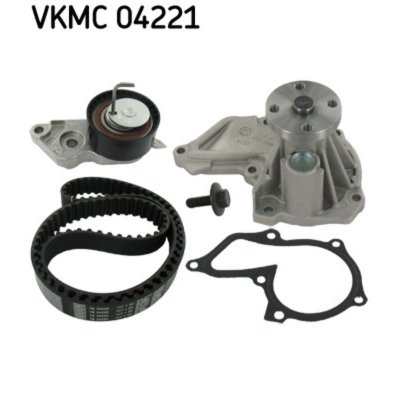 SKF Pompe &agrave; eau + kit de courroie de distribution  VKMC 04221