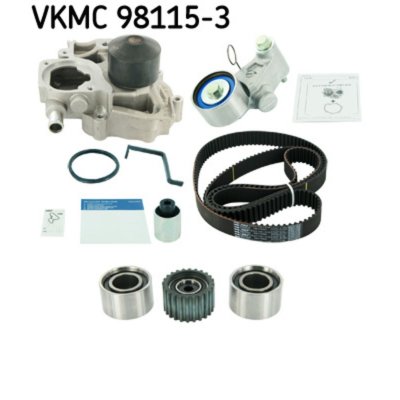 SKF Pompe &agrave; eau + kit de courroie de distribution  VKMC 98115-3
