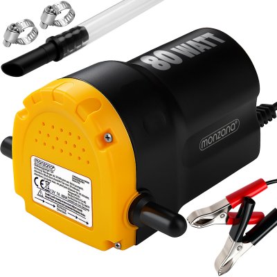 DEUBA Pompe &agrave; vidange auto 12V 80W huile carburant