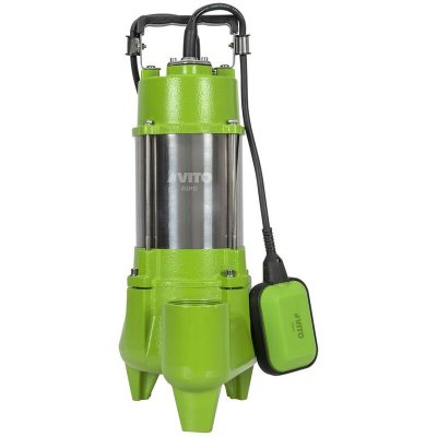 VITO Pompe d'&eacute;vacuation 750W Eaux charg&eacute;es - Vide piscine, eaux de pluie, cave C&acirc;ble &eacute;lectrique 6m 