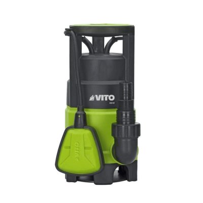 VITO GARDEN Pompe d'&eacute;vacuation pour eaux charg&eacute;es 400W Vide piscine, eaux de pluie, cave