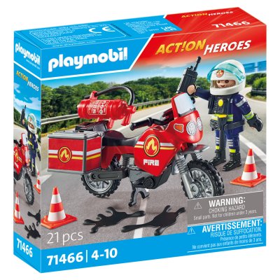 Pompier Et Moto - Playmobil&reg; Les Pompiers - 71466